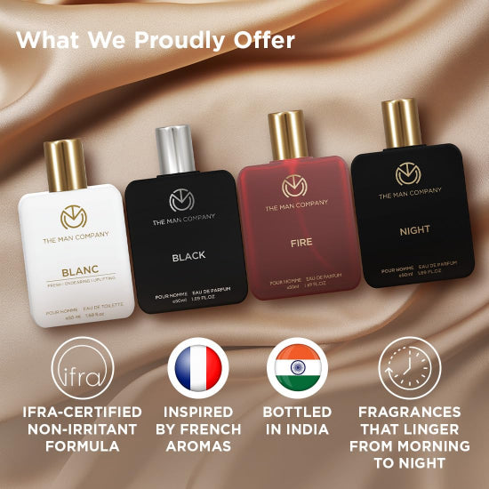 Perfume Gift Set for Man with a Travel Bag 4 X 50ml