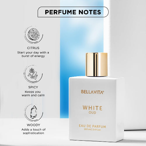 BELLAVITA White Oud Unisex Long Lasting Perfume