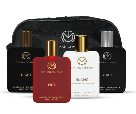 Perfume Gift Set for Man with a Travel Bag 4 X 50ml