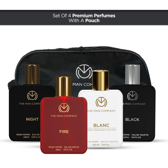 Perfume Gift Set for Man with a Travel Bag 4 X 50ml